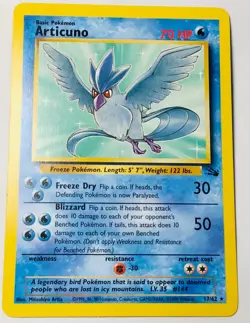 Articuno 17/62 Non Holo Rare Fossil Set 1999 Pokemon Card LP Mint - Image 1