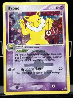 Pokemon TCG Hypno EX FireRed LeafGreen 25/112 Holo Rare 2004 SWIRL MP - Image 3