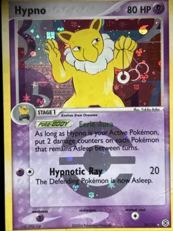 Pokemon TCG Hypno EX FireRed LeafGreen 25/112 Holo Rare 2004 SWIRL MP - Image 5