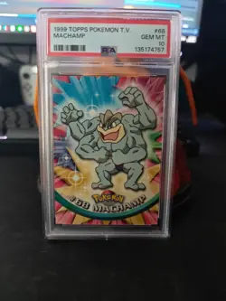 Psa 10 Topps Pokemon Tv Machamp - Image 1