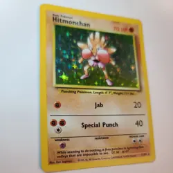 VTG Pokemon 1999 Base Set - RARE HOLO/Foil - Hitmonchan (07/102) LP/MP (#23) - Image 2