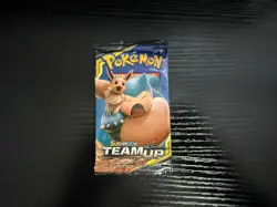 Pokemon TCG Team Up Booster Pack Sealed. Snorlax/Eevee Cover - Image 1