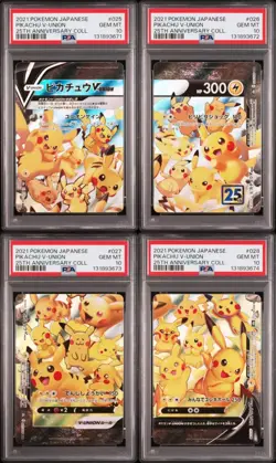 PSA 10 Pikachu V-UNION 25th Anniversary RRR SEQ Set Pokemon Card 2021 Japanese - Image 1
