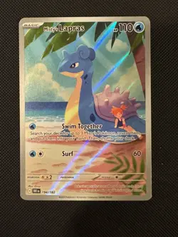 Pokemon TCG Misty's Lapras Destined Rivals 194/182 Illustration Rare - Image 1