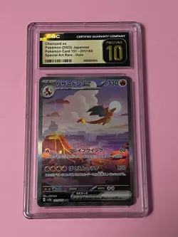 2023 Pokemon JPN 151 201/165 CHARIZARD ex Special Art Rare SAR CGC 10 Pristine - Image 1