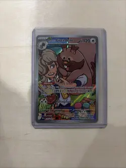 Pokemon TCG Arven's Greedent Holo Card 205/182 Sv10: Destined Rivals - Image 1