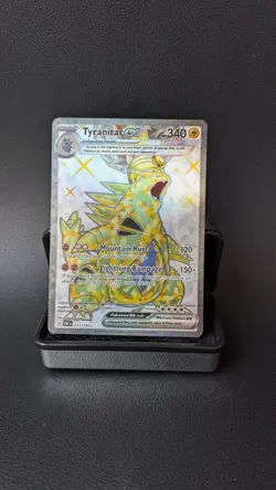 Tyranitar ex #211/197 SV Obsidian Flames Illustration Rare Holo Pokemon TCG NM - Image 1