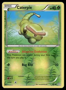 Pokemon Cards Caterpie 3/83 Reverse Holo Generations NM - Image 1