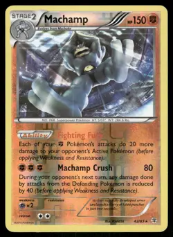 Pokemon Cards Machamp 42/83 Reverse Holo Generations NM - Image 1