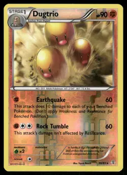 Pokemon Cards Dugtrio 39/83 Reverse Holo Generations NM - Image 1