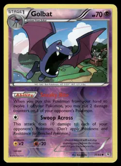 Pokemon Cards Golbat 31/83 Reverse Holo Generations NM - Image 1