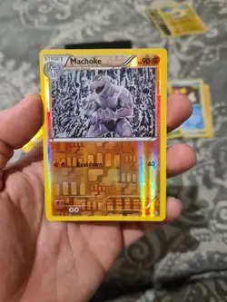 Pokemon TCG Machoke Generations 41/83 Reverse Holo LP. - Image 1