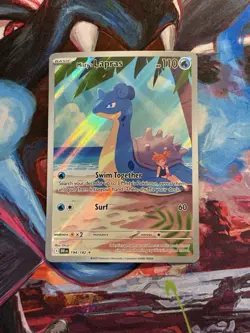 Pokemon TCG Misty's Lapras Destined Rivals 194/182 Mint Condition - Image 1