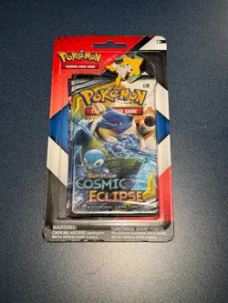 Pokemon Sun & Moon Cosmic Eclipse Blister Pack With Jirachi Pin - Image 1