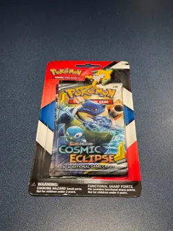 Pokemon Sun & Moon Cosmic Eclipse Blister Pack With Jirachi Pin - Image 2