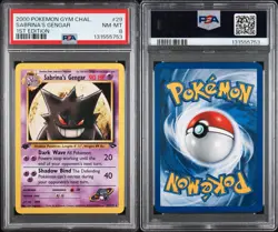 2000 POKEMON GYM CHALLENGE 1ST EDITION #29 SABRINA'S GENGAR PSA 8 - Image 3
