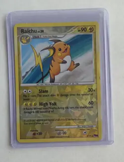 Pokemon TCG Raichu POP Series Promos 9 3/17 Rare Cracked Ice Holo - Image 1