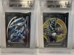 YUGIOH BANDAI DUEL SCENE BLUE EYES WHITE DRAGON & BLACK MAGICIAN SEQUENTIAL SET - Image 1