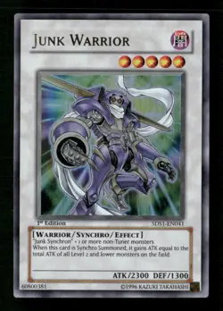 Junk Warrior #5DS1-EN041 1st Edition Yugioh Ultra Rare - Image 1
