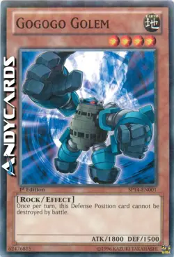 GOGOGO GOLEM • (Golem Gogogo) • Starfoil • SP14 EN001 • 1Ed • YUGIOH! ANDYCARDS - Image 1