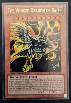 The Winged Dragon of Ra -Yugioh- Shonen Jump Promo - JUMP-EN045 -Limited Ed - LP - Image 1