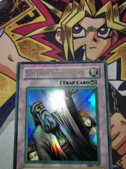 Solemn Judgment mrd-127 *FADED* Unltd Ed (M/NM+) Ultra Rare Yu-Gi-Oh! - Image 2