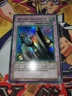 Solemn Judgment mrd-127 *FADED* Unltd Ed (M/NM+) Ultra Rare Yu-Gi-Oh! - Image 3