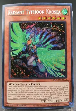 Radiant Typhoon Krosea DOOD-EN015 Yugioh Doom of Dimensions MP Read Description - Image 1