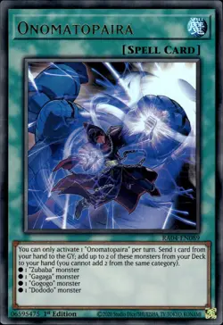 Onomatopaira - Ultra Rare 1st Edition RA04-EN089 - NM - YuGiOh - Image 1