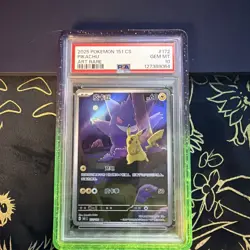 2025 POKEMON SIMPLIFIED CHINESE 151 C-COLL 151 ART RARE #172 PIKACHU PSA 10 - Image 1