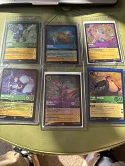 Lot Of 6 Disney Lorcana Legendary Cold Foil - Image 1