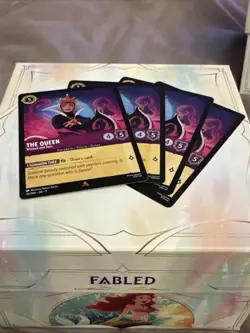 Disney Lorcana TCG The Queen - Wicked And Vain 35/204 NM Playset Fabled - Image 1