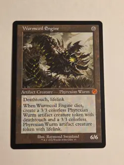 Wurmcoil Engine X1 BRR MTG The Brothers' War Retro Frame - Image 1