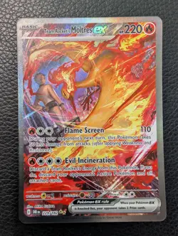 Team Rocket's Moltres ex - 229/182 Destined Rivals (Pokemon) Illustration Rare - Image 1