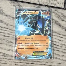 Pokemon Lucario EX 54/111 Ultra Rare Holo XY Furious Fists Basic Card 180 HP - Image 1