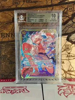 Monkey.D.Luffy OP05-119 Awakening of the New Era Alt art Foil BGS 10 - Image 1