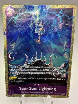 Gum-Gum Lightning OP09-077 Premium Best Selection Vol 4 One Piece TCG ENGLISH - Image 1