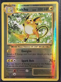 Raichu 36/108 - POKEMON TCG XY Evolutions Reverse Holo Rare - LP/MP Card - Image 1
