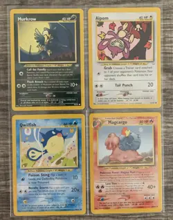 Pokemon TCG Neo Revelation Card Lot of 4 Cards - Image 1