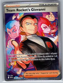 Team Rocket's Giovanni 238/182 SIR SV10: Destined Rivals - Pokemon Card - NM - Image 1