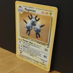 Pokemon TCG Magneton Base Set 2 9/130 Holo Rare 60HP Wizards of the Coast Card - Image 2