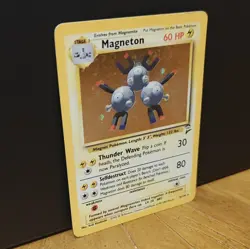 Pokemon TCG Magneton Base Set 2 9/130 Holo Rare 60HP Wizards of the Coast Card - Image 3