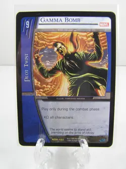VS System Marvel Trading Card Game TCG #MOR-193 Gamma Bomb 2004 Upper Deck - Image 1