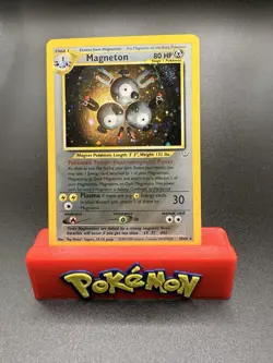 NM SWIRL Magneton 10/64 Neo Revelation Holo Rare Unlimited WOTC Pokemon Card - Image 1