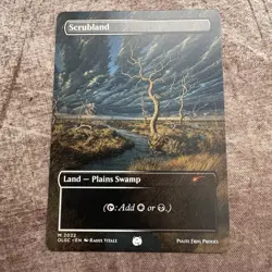 Scrubland - Custom Art MTG Magic The Gathering Playtest Card - Image 1