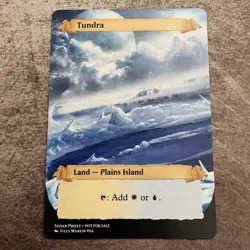 Tundra - Custom Art MTG Magic The Gathering Playtest Card - Image 1