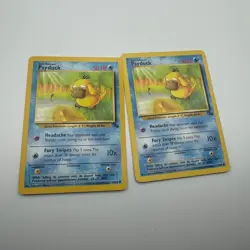 2x PSYDUCK - 53/62 - Fossil - Pokemon Card - lp - Image 1