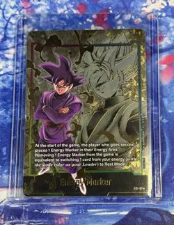 Goku Black Energy Marker Gold E01-07 Dragon Ball Fusion World Card English - Image 1