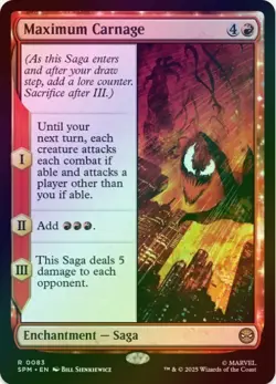 1 x Maximum Carnage - Foil - Marvel's Spider-Man - LP - MTG - Image 1