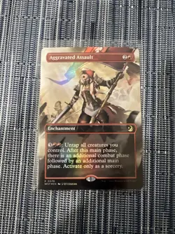 Aggravated Assault - FOIL (Anime Borderless) Wilds of Eldraine: Enchanting Tale - Image 1
